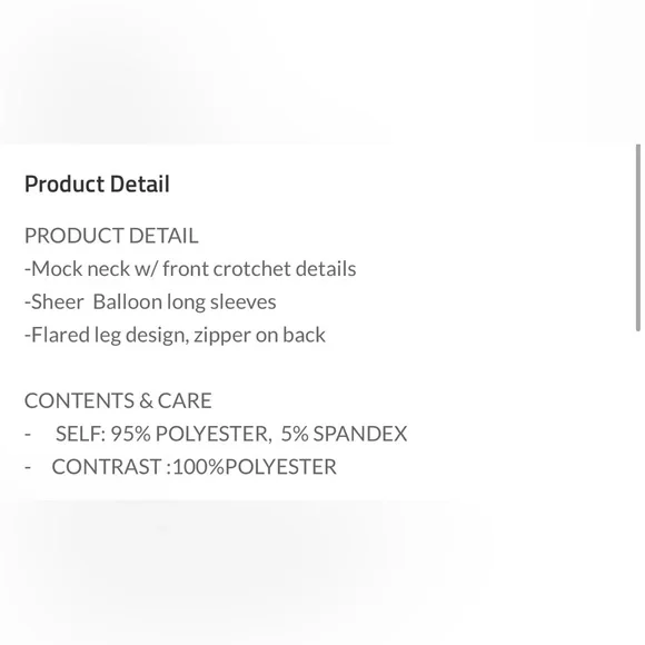 170 Crochet Jumpsuit Black - Picture 3 of 3